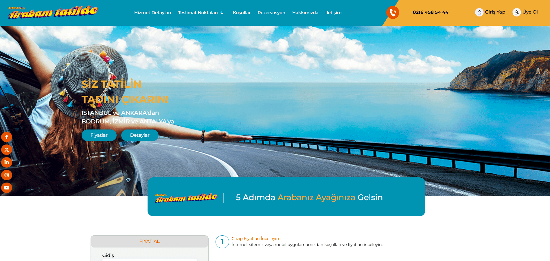 Arabam Tatilde Araç Kiralama Platformu