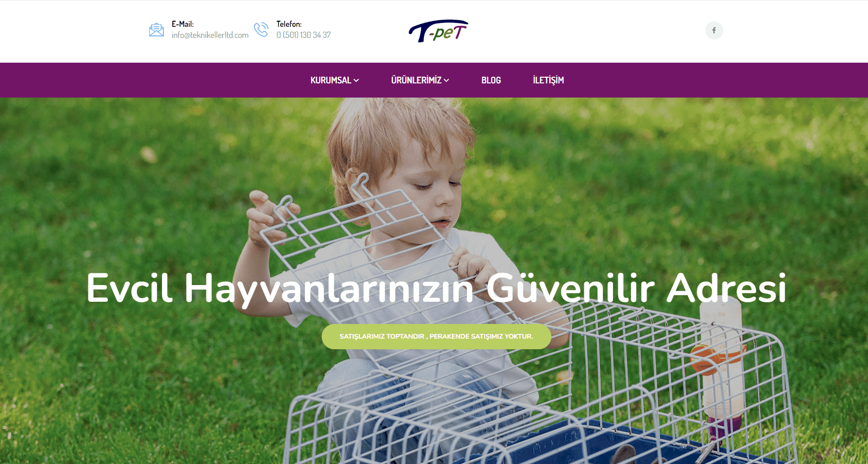 T-Pet E-Ticaret Sitesi